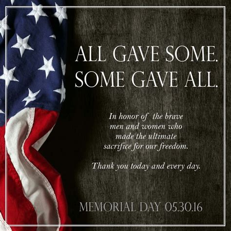 All Gave Some Some Gave All Memorialday Memorial Day Quotes