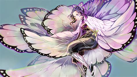Maybe you would like to learn more about one of these? Demon Slayer Shinobu Kochou With Wings Flying Like A Butterfly HD Anime Wallpapers | HD ...