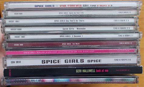 Spice Girls 9 Cd Singles And 1 Cd Album Including 2 Geri Halliwell