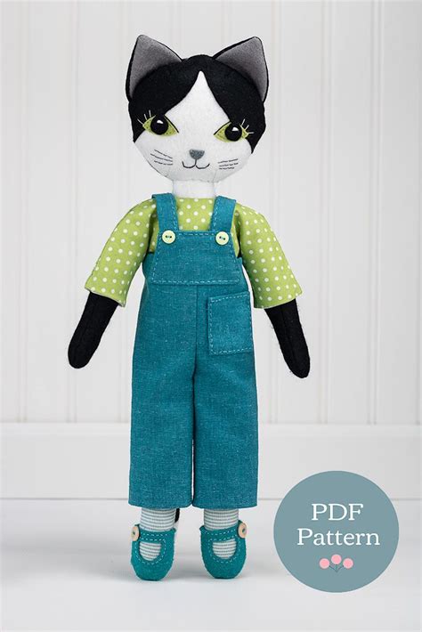 Puffin The Cat Sewing Pattern Sewing Doll Sewing Patterns Sewing