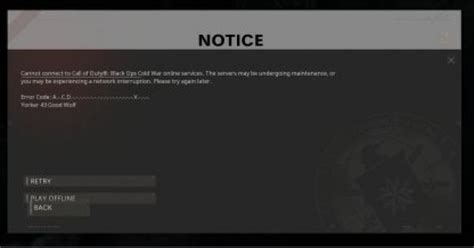 Call Of Duty Cold War Game Crash Error Code How To Fix