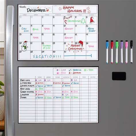 Buy Cinch Magnetic Dry Erase And Chores Chart For Kids Bundle For Fridge
