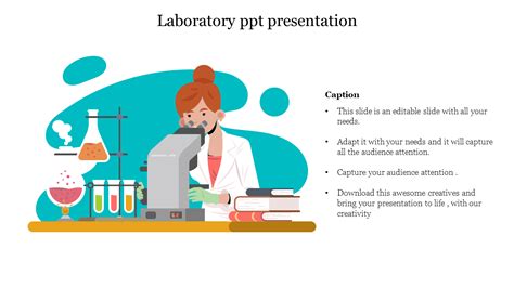 Attractive Laboratory Ppt Presentation Template Slide