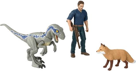Mattel Jurassic World Dominion Owen And Velociraptr Beta Dinosaur Figure Pack • Pris