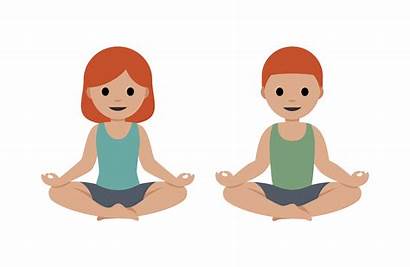 Position Lotus Person Yoga Emoji Sitting Fitness
