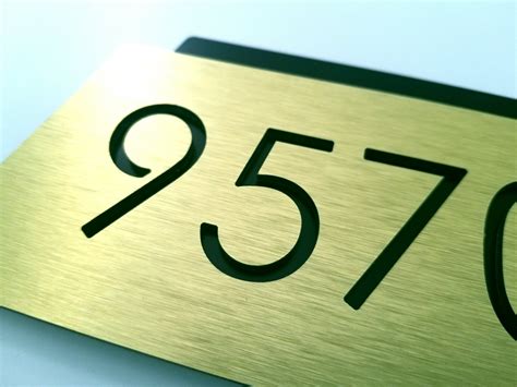 Modern Room Numbers Door Number Plaque Apartment Number Hotel Room