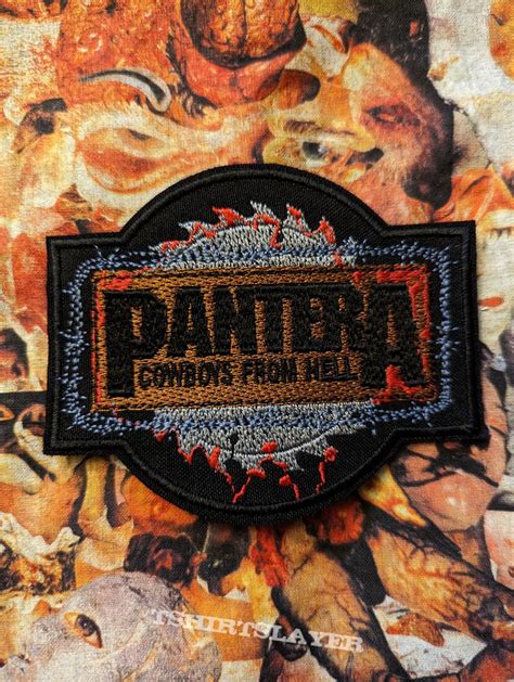 Pantera Cowboys From Hell Embroidered Patch Tshirtslayer Tshirt And