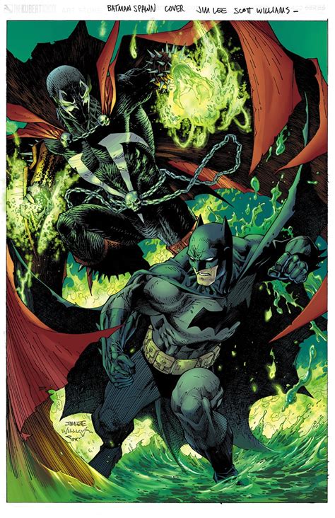 Batman Spawn Dcs Jim Lee Reveals Dynamic Cover Art For The Superhero