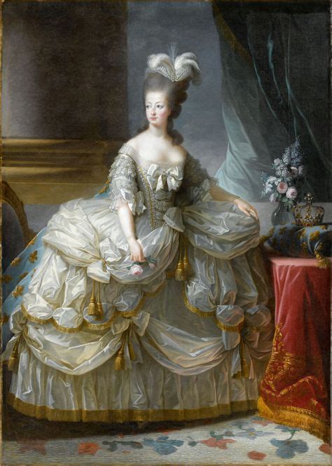 Marie Antoinette Reine De France V Tue Dune Spectaculaire Robe De Cour Panier