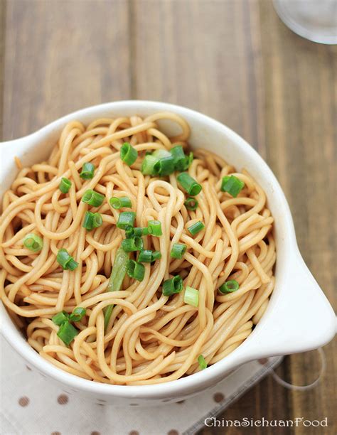Easy Ginger Scallion Noodles China Sichuan Food