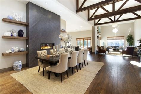 21 Attractive Dining Room FIreplace Ideas for Pleasant Ambience