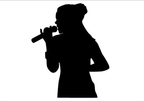 Free Silhouette Singing Cliparts Download Free Silhouette Singing