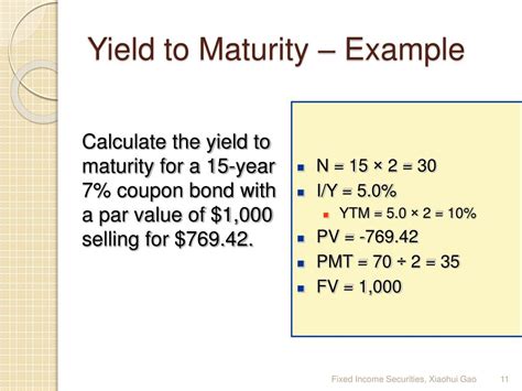 Ppt Yield Measures Powerpoint Presentation Free Download Id866185