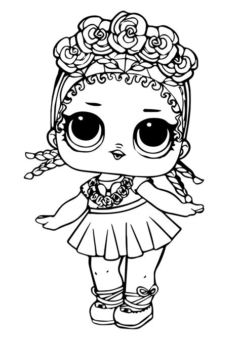 Lol Surprise Doll Coloring Sheets Coconut Qt Unicorn Coloring Pages