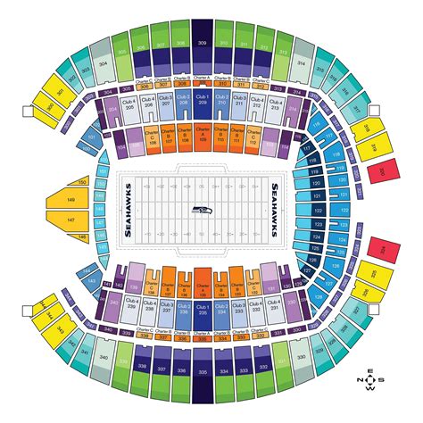 Seattle Seahawks Interactive Seating Chart With Seat Views