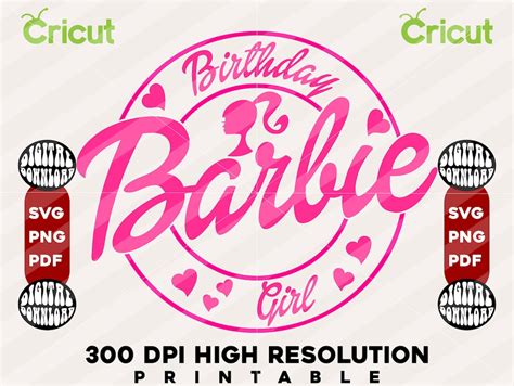 Birthday Girl Svg Barbi PNG Barbi Shirt Barbi Clipart Etsy