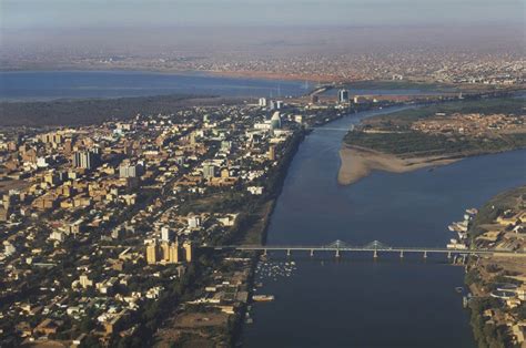 Khartoum Omdurman Khartoum Nile River Airplane View City Photo