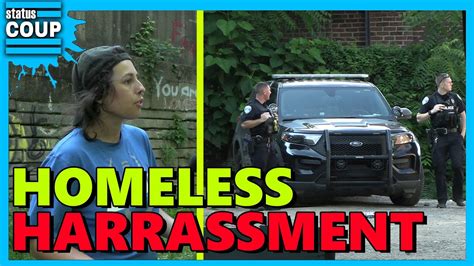 Cops Harass Homeless “economic Hunger Games” Youtube