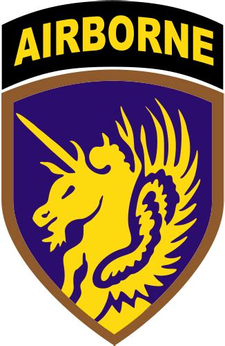 Coat Of Arms Crest Of 13th Airborne Division Black Cat Division Us
