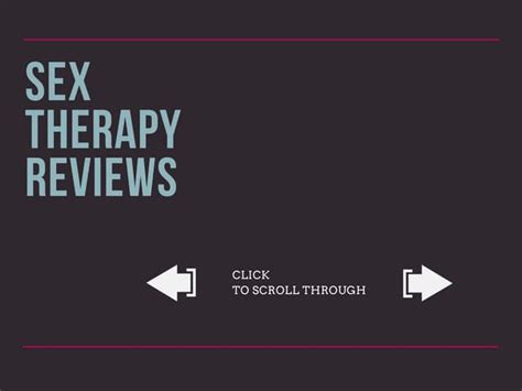 Sex Therapy Reviews Ppt