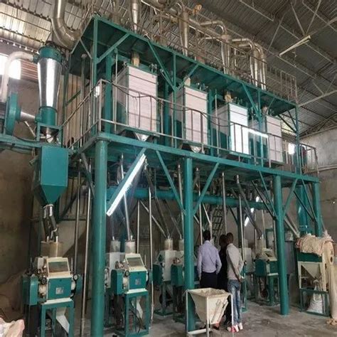 Industrial Flour Mill Plant Mild Steel Fully Automatic Atta Chakki
