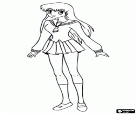 597 x 871 jpeg 73 кб. Tohru, protagonist of FruitsBasket coloring page printable ...