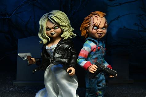 Bride Of Chucky 8″ Scale Clothed Figure Chucky And Tiffany 2 Pack