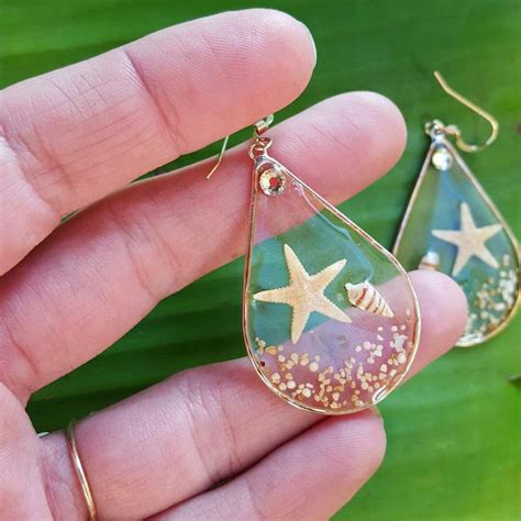 Best DIY Ideas Jewelry: Resin seashell earrings - DIYpick ...