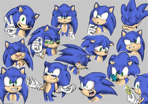 Face Study With Sonic By Leilush12 Sonic Sonic And Shadow Sonic The