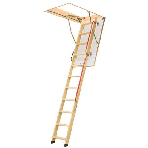 3 Section Timber Folding Loft Ladder Piston Assisted