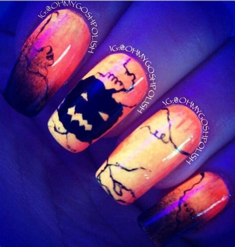 Awesome Halloween Nail Art From Ohmygoshpolish On Instagram And Youtube