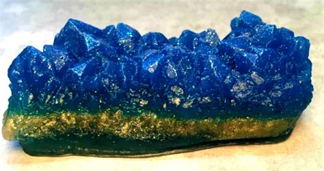 Sapphire Blue Geode Crystal Mineral Gemstone Rock Soap Free Etsy
