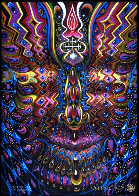 Psychedelic Spirit Paintings Alex Grey Art Gallery Third Monk