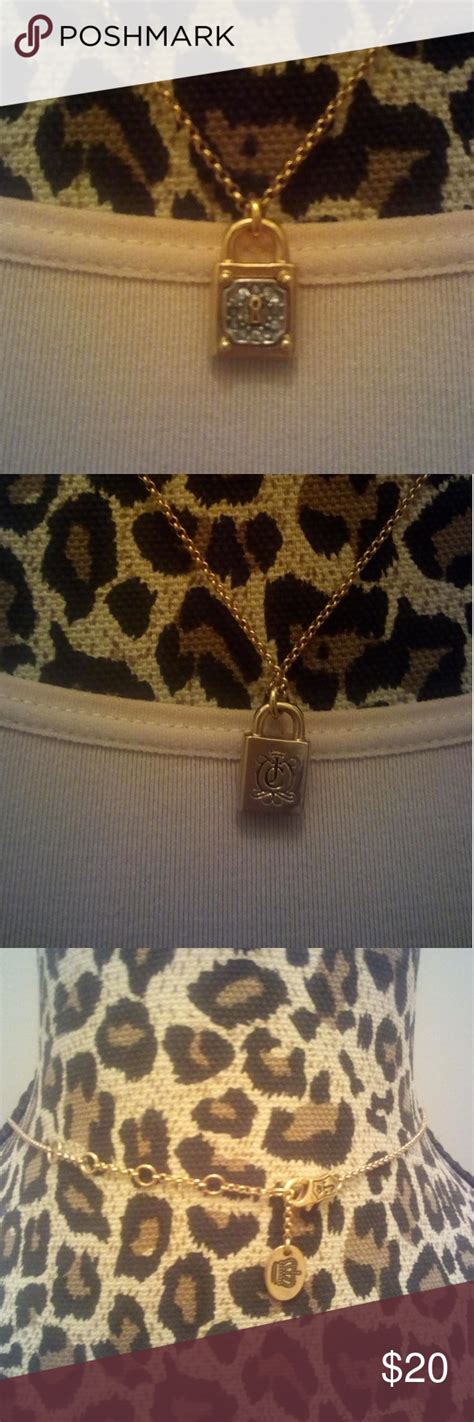 Juicy Couture Pave Padlock Necklace Juicy Couture Jewelry Necklaces