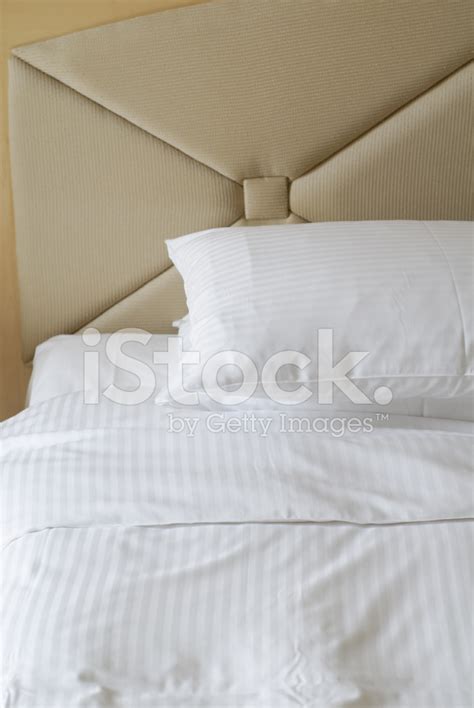Clean White Bed Sheet Stock Photo Royalty Free Freeimages
