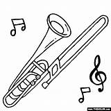 Trombone Kolorowanki Instrumenty Muzyczne Instrumentos Musicais Puzon Trombones Sopro Thecolor Darmowe Muzyka Basowy Trumpet Musicales Trombón Tudodesenhos sketch template
