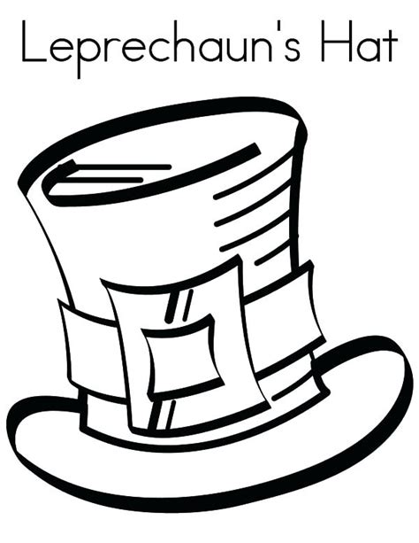 Below are free printable mad hatter tags perfect for your party. Leprechaun Hat Coloring Page at GetColorings.com | Free ...