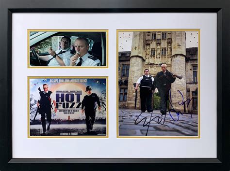 Framed Hot Fuzz Signed Photograph Charity Frames Tamworth