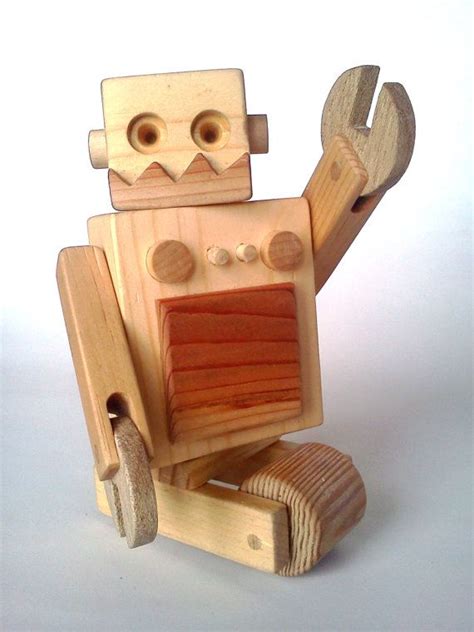 Wooden Magnetic Robot Too Cool Wooden Toys Kids Wooden Toys Wood Toys
