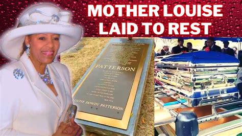 🚩evangelist Louise Dowdy Patterson Final Farewell Burial Close To Her Late Husband Bishop