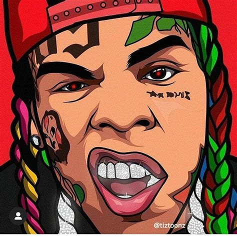 Season 1 episode 5 of 'draw rappers as cartoons!' previous episode (4) : @6ix9ine_snicht49's Instagram profile post | Swag cartoon ...