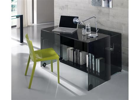 Tonelli Server Glass Home Office Desk Modern Home Office Desks
