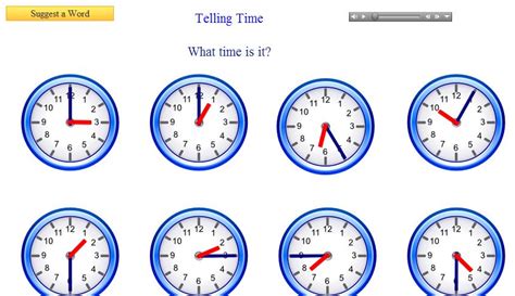 Telling Time Vocabulary English