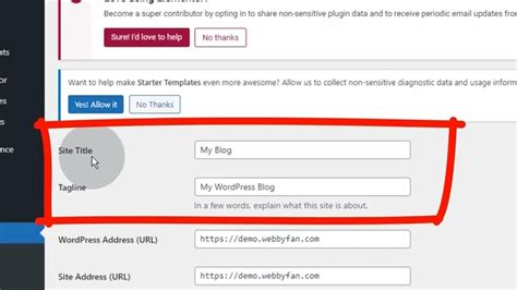 How To Change Site Title And Tagline On WordPress Website YouTube