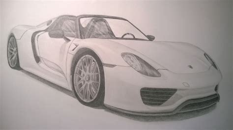 Porsche 918 Spyder Drawing At Getdrawings Free Download
