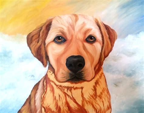 Painting A Gold Labrador Retriever Clina Polloni Art
