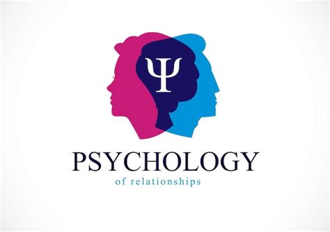 Концепция психологии отношений созданная с профилями голов мужчины и