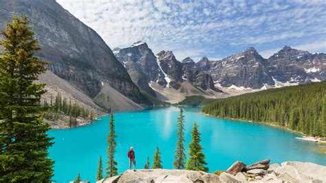 Картинки природа канада горы озеро парк красиво обои 1920x1080