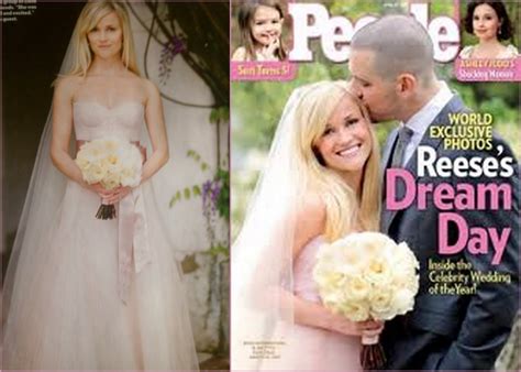 The Serendipitist Reese Witherspoons Blush Toned Wedding Gown