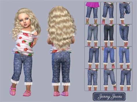 Giulietta Sims Toddler Jenny Jeans Sims 4 Toddler Clothes Toddler